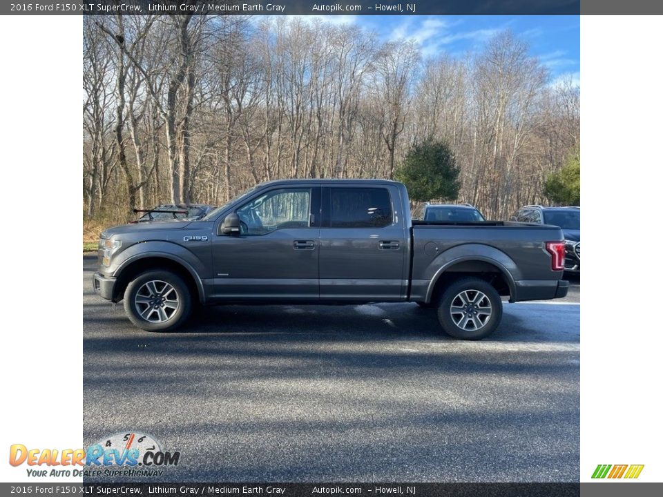 2016 Ford F150 XLT SuperCrew Lithium Gray / Medium Earth Gray Photo #2