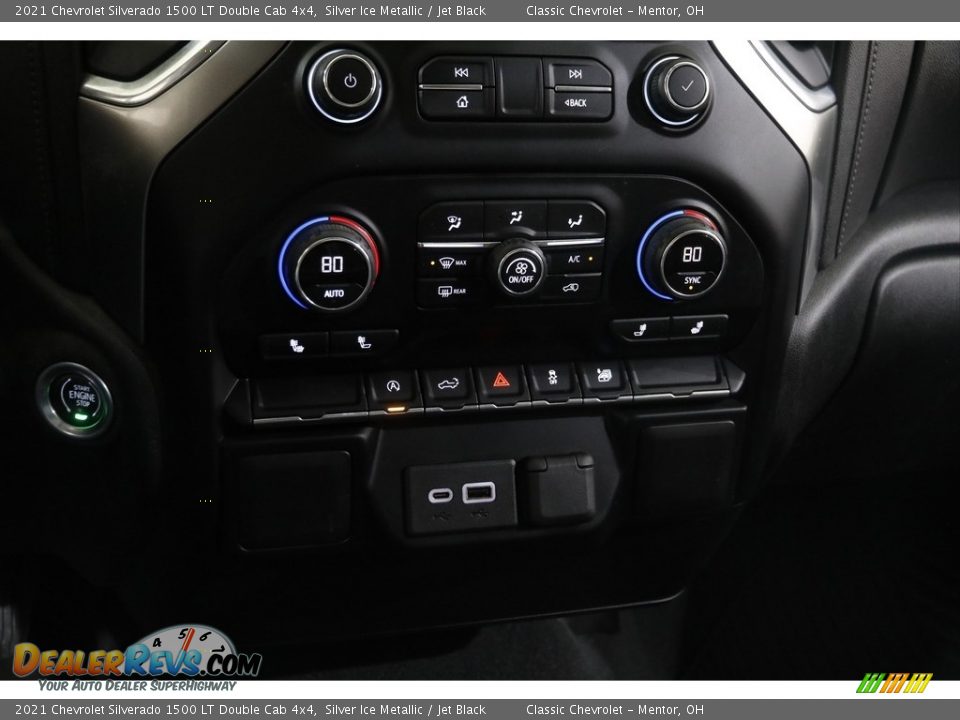 Controls of 2021 Chevrolet Silverado 1500 LT Double Cab 4x4 Photo #14