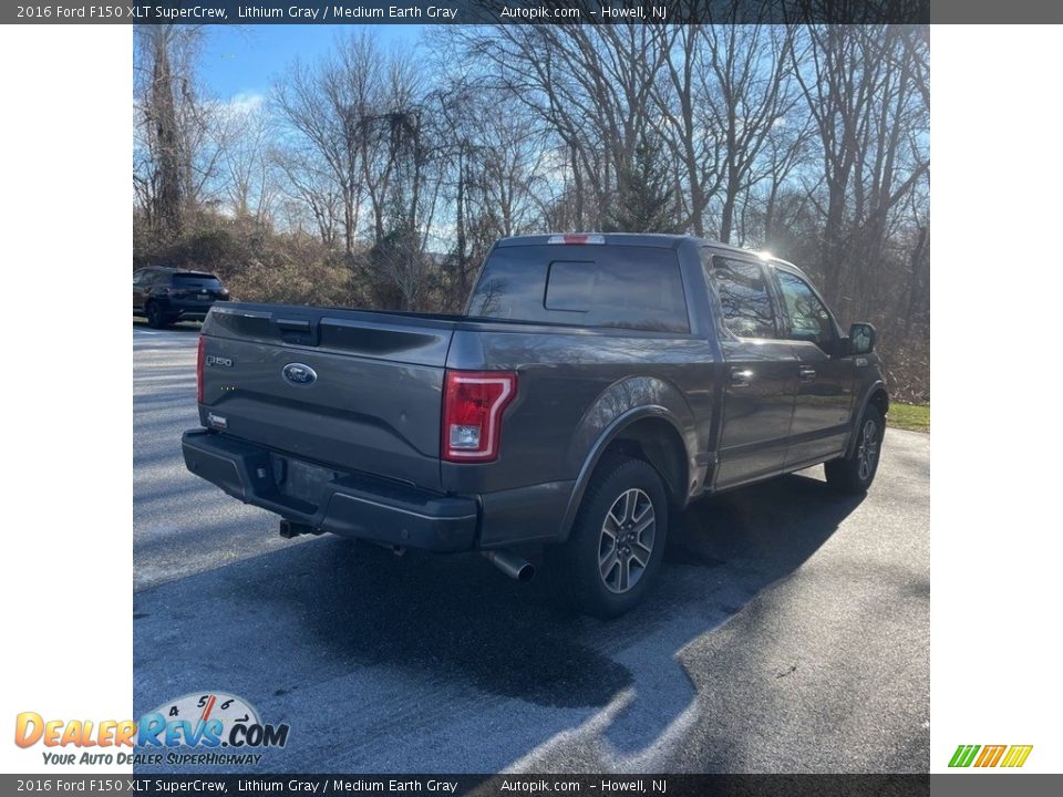 2016 Ford F150 XLT SuperCrew Lithium Gray / Medium Earth Gray Photo #5