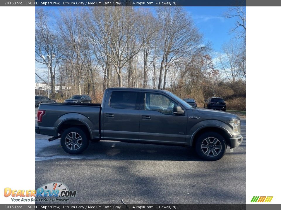 2016 Ford F150 XLT SuperCrew Lithium Gray / Medium Earth Gray Photo #6