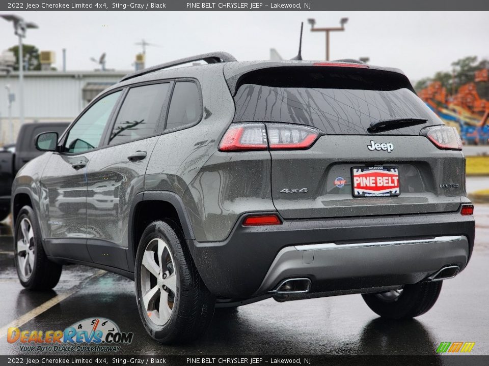 2022 Jeep Cherokee Limited 4x4 Sting-Gray / Black Photo #4