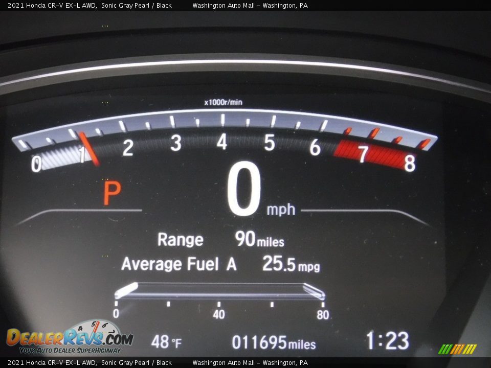 2021 Honda CR-V EX-L AWD Sonic Gray Pearl / Black Photo #35