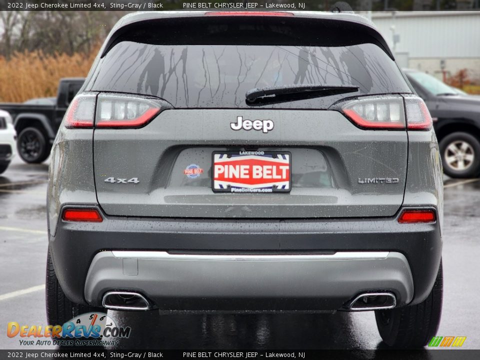 2022 Jeep Cherokee Limited 4x4 Sting-Gray / Black Photo #6