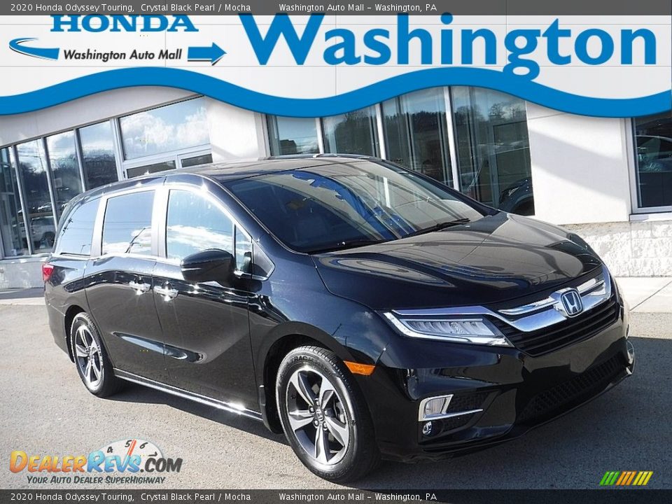 2020 Honda Odyssey Touring Crystal Black Pearl / Mocha Photo #1