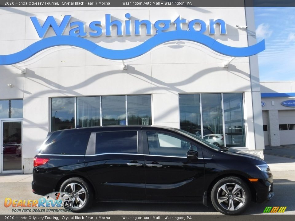 2020 Honda Odyssey Touring Crystal Black Pearl / Mocha Photo #2