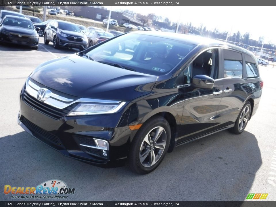 2020 Honda Odyssey Touring Crystal Black Pearl / Mocha Photo #6