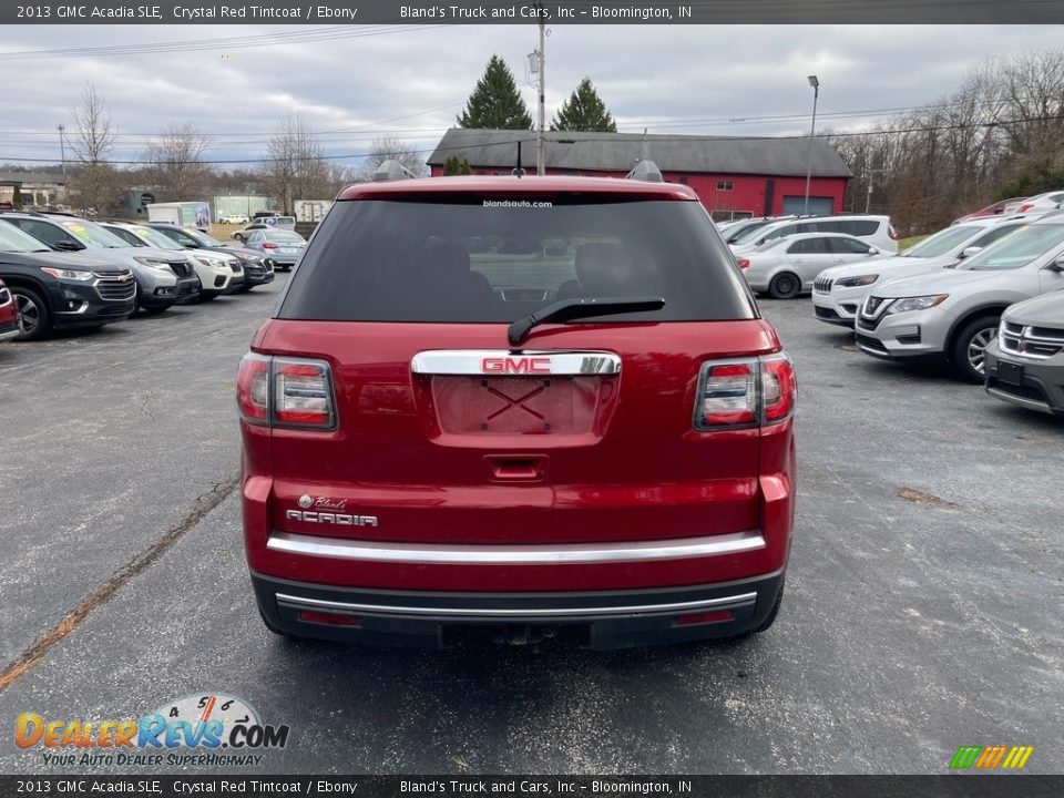 2013 GMC Acadia SLE Crystal Red Tintcoat / Ebony Photo #4