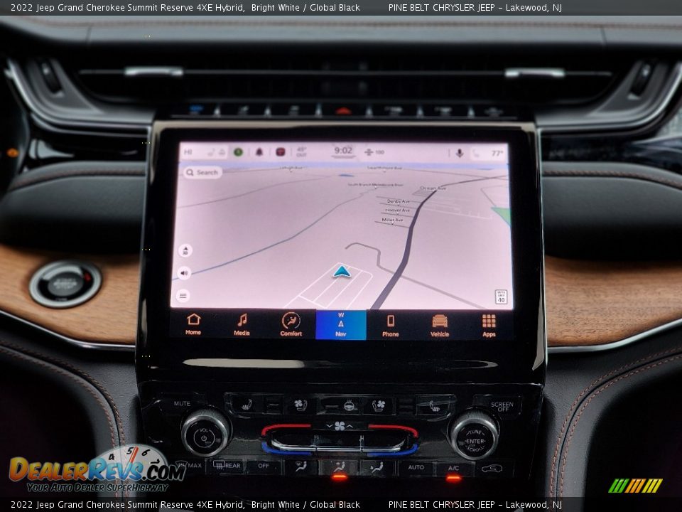 Navigation of 2022 Jeep Grand Cherokee Summit Reserve 4XE Hybrid Photo #10