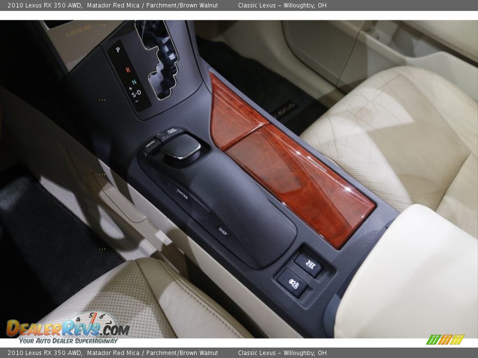 2010 Lexus RX 350 AWD Matador Red Mica / Parchment/Brown Walnut Photo #16