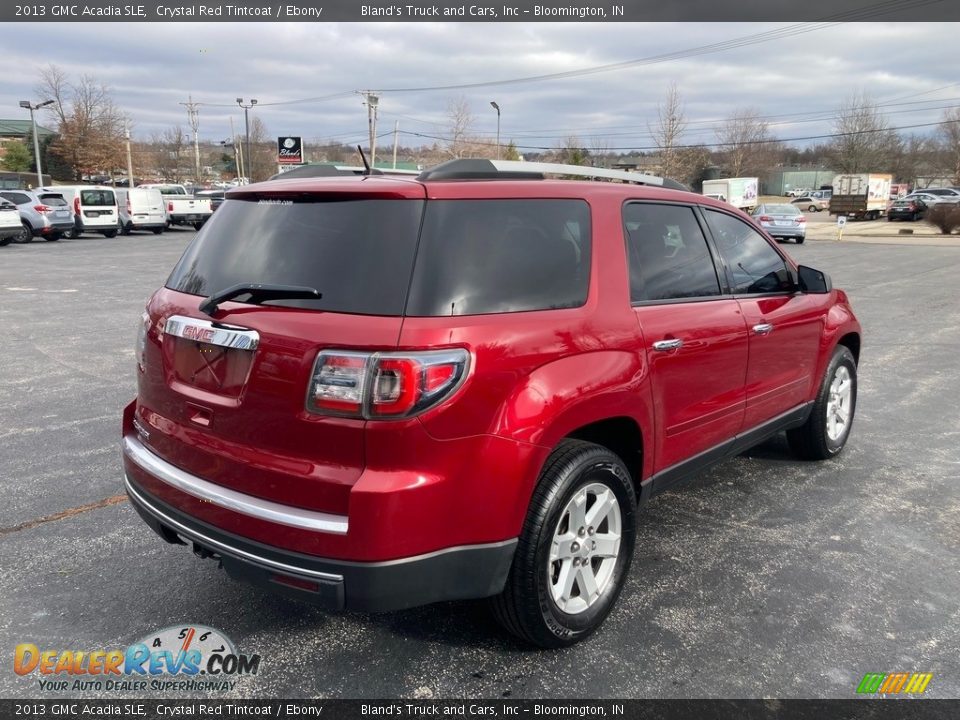 2013 GMC Acadia SLE Crystal Red Tintcoat / Ebony Photo #6