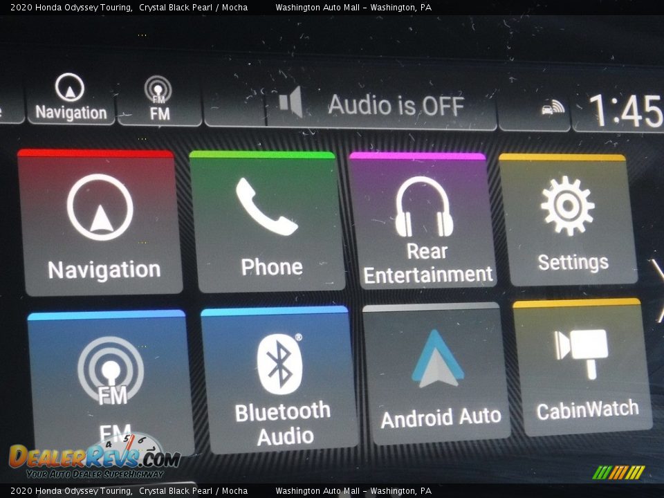 2020 Honda Odyssey Touring Crystal Black Pearl / Mocha Photo #27