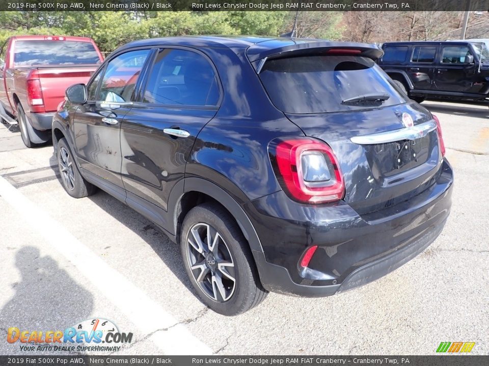 2019 Fiat 500X Pop AWD Nero Cinema (Black) / Black Photo #4