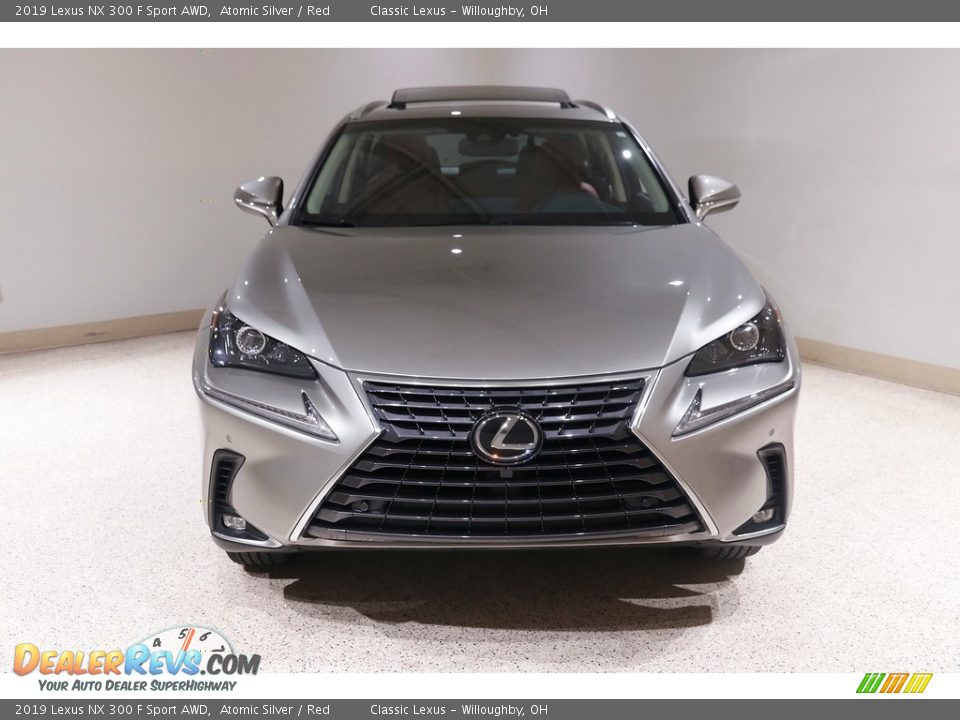 2019 Lexus NX 300 F Sport AWD Atomic Silver / Red Photo #2