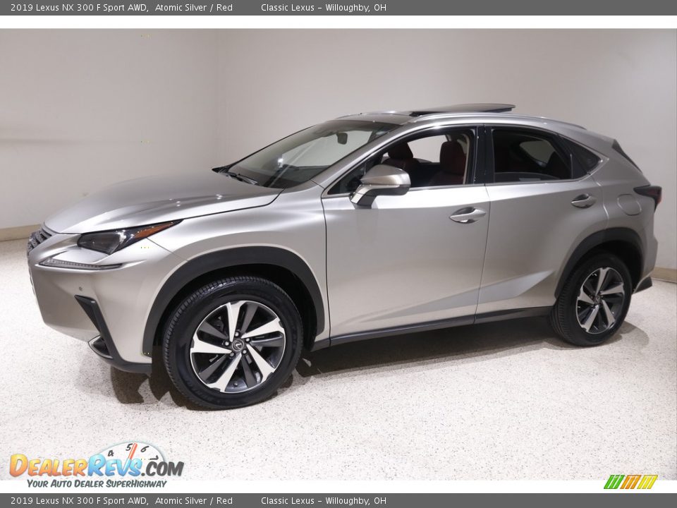 2019 Lexus NX 300 F Sport AWD Atomic Silver / Red Photo #3