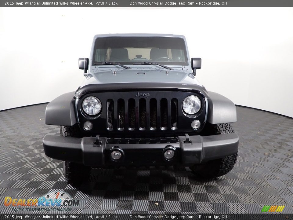 2015 Jeep Wrangler Unlimited Willys Wheeler 4x4 Anvil / Black Photo #2