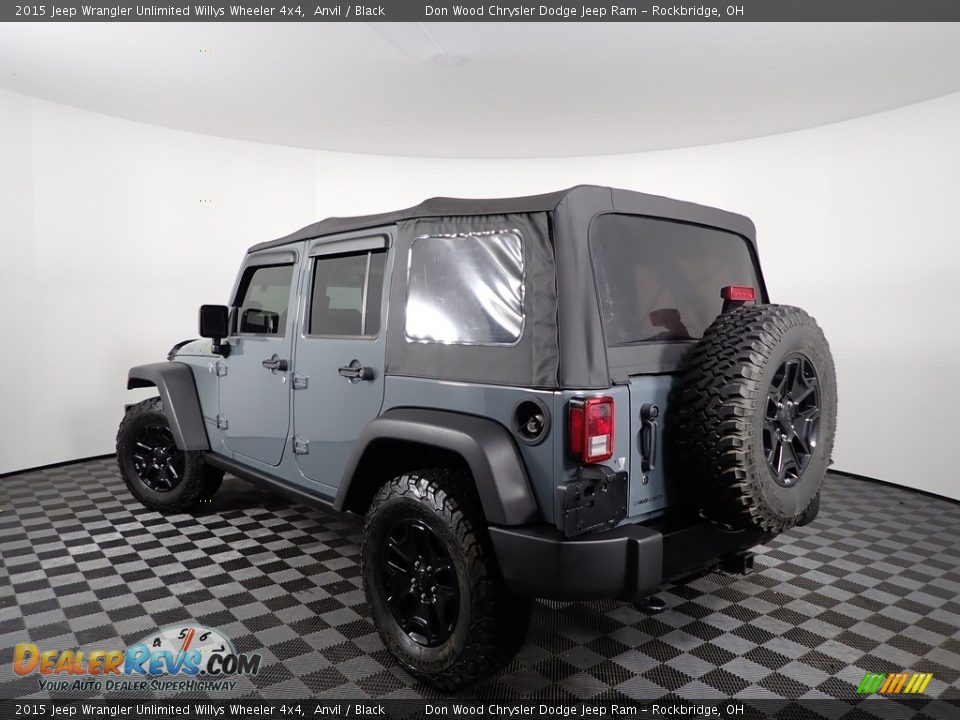 2015 Jeep Wrangler Unlimited Willys Wheeler 4x4 Anvil / Black Photo #4