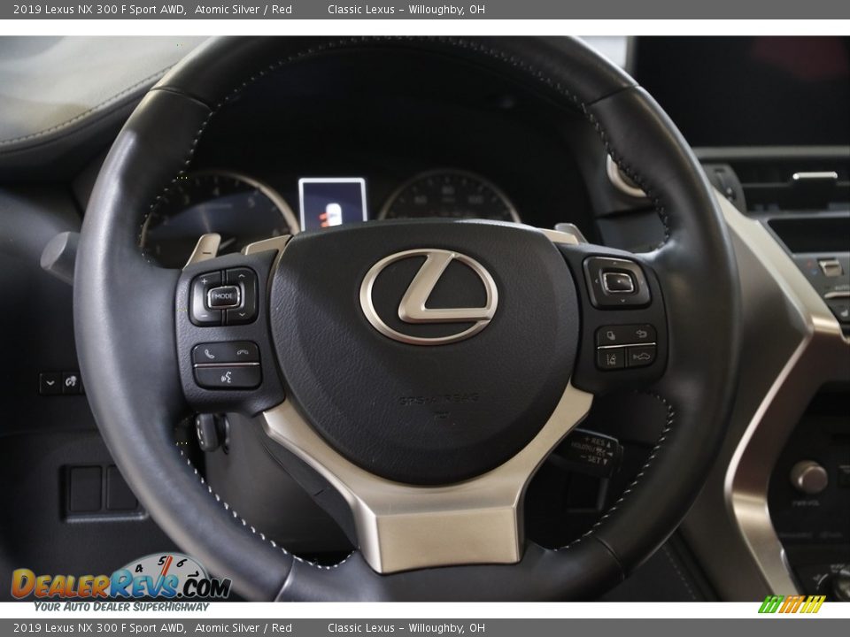 2019 Lexus NX 300 F Sport AWD Atomic Silver / Red Photo #7