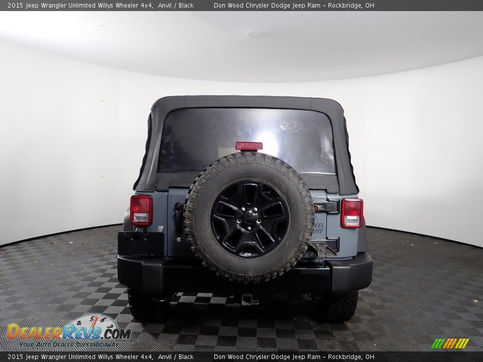 2015 Jeep Wrangler Unlimited Willys Wheeler 4x4 Anvil / Black Photo #5
