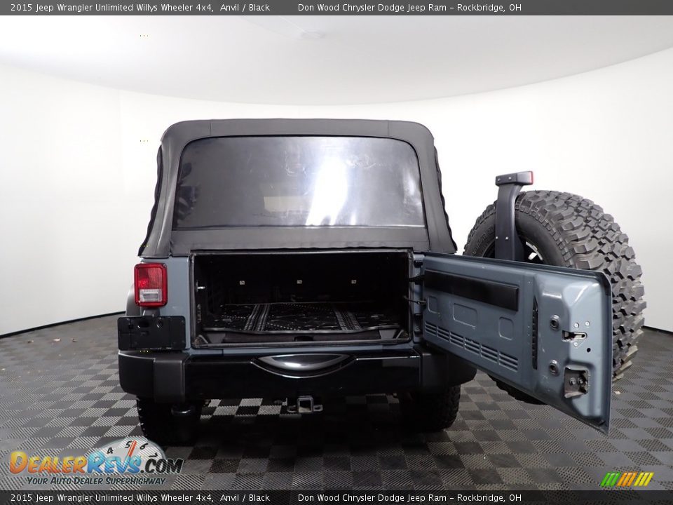 2015 Jeep Wrangler Unlimited Willys Wheeler 4x4 Anvil / Black Photo #6