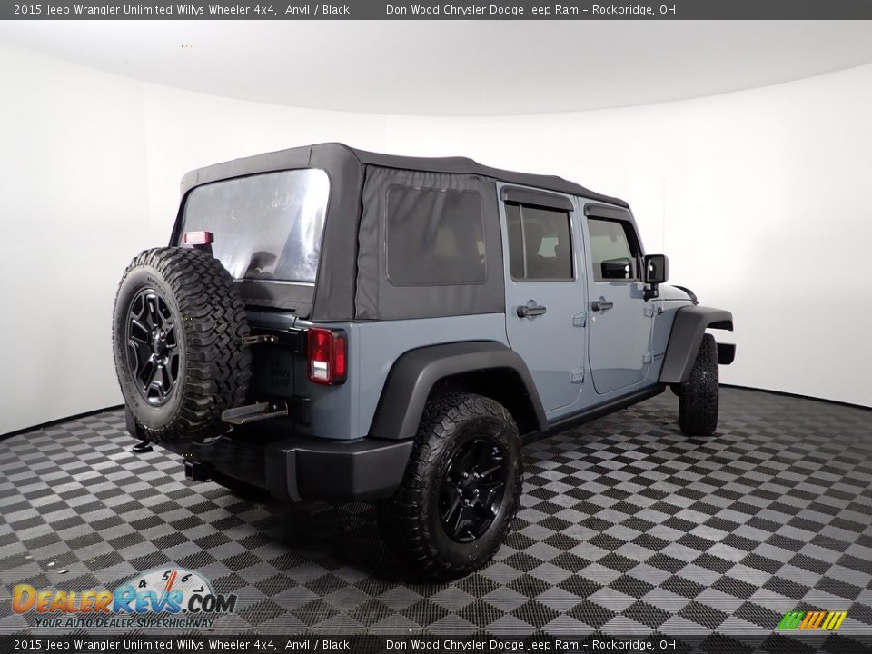 2015 Jeep Wrangler Unlimited Willys Wheeler 4x4 Anvil / Black Photo #8