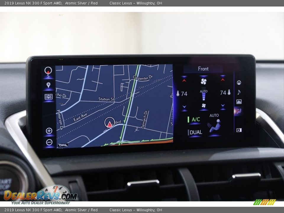 2019 Lexus NX 300 F Sport AWD Atomic Silver / Red Photo #12