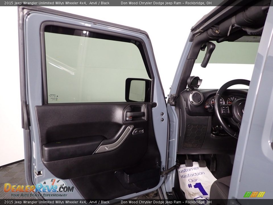 2015 Jeep Wrangler Unlimited Willys Wheeler 4x4 Anvil / Black Photo #9