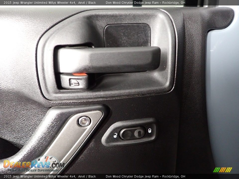 2015 Jeep Wrangler Unlimited Willys Wheeler 4x4 Anvil / Black Photo #10