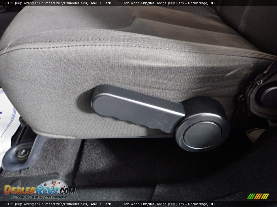 2015 Jeep Wrangler Unlimited Willys Wheeler 4x4 Anvil / Black Photo #11