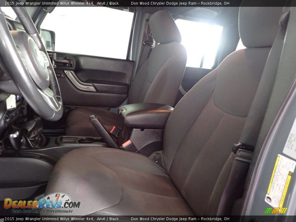 2015 Jeep Wrangler Unlimited Willys Wheeler 4x4 Anvil / Black Photo #12