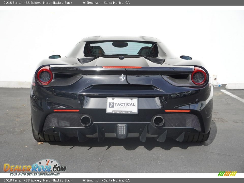 2018 Ferrari 488 Spider Nero (Black) / Black Photo #14