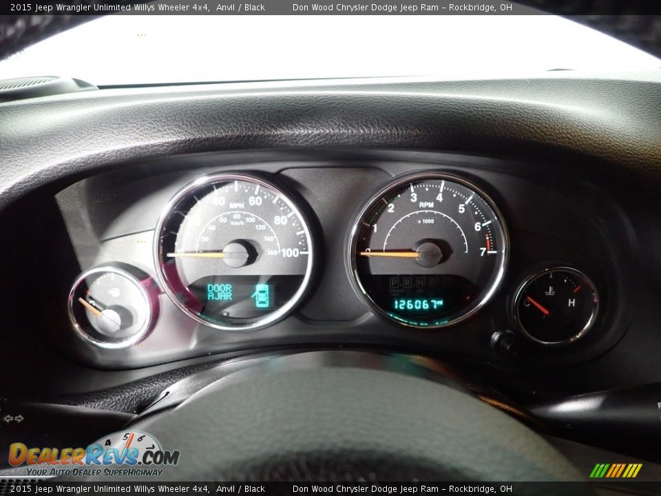 2015 Jeep Wrangler Unlimited Willys Wheeler 4x4 Anvil / Black Photo #15