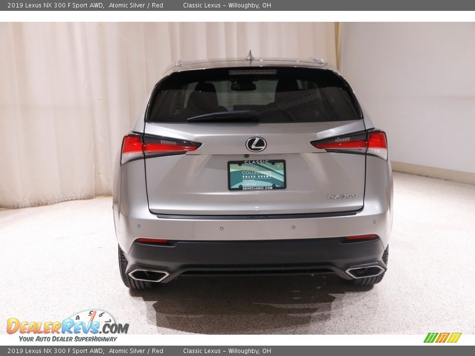 2019 Lexus NX 300 F Sport AWD Atomic Silver / Red Photo #20