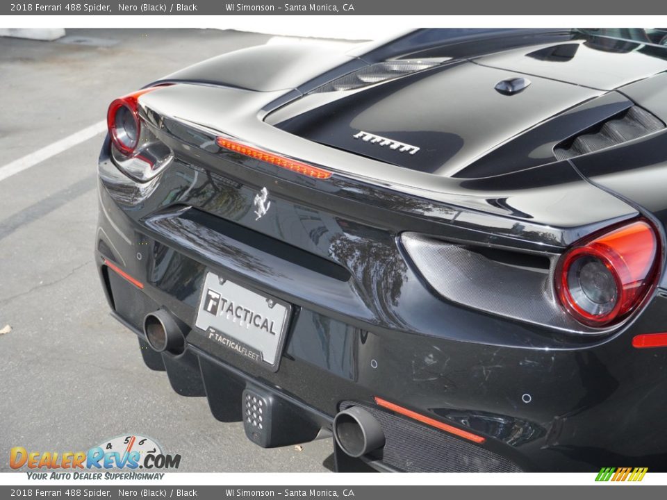 2018 Ferrari 488 Spider Nero (Black) / Black Photo #17