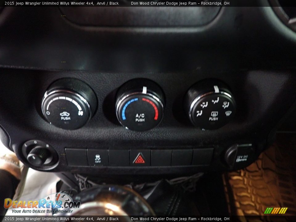 2015 Jeep Wrangler Unlimited Willys Wheeler 4x4 Anvil / Black Photo #18