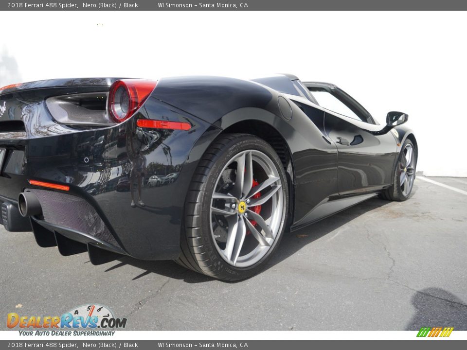 2018 Ferrari 488 Spider Nero (Black) / Black Photo #18