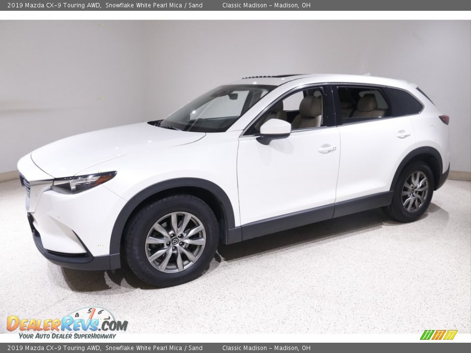 2019 Mazda CX-9 Touring AWD Snowflake White Pearl Mica / Sand Photo #3