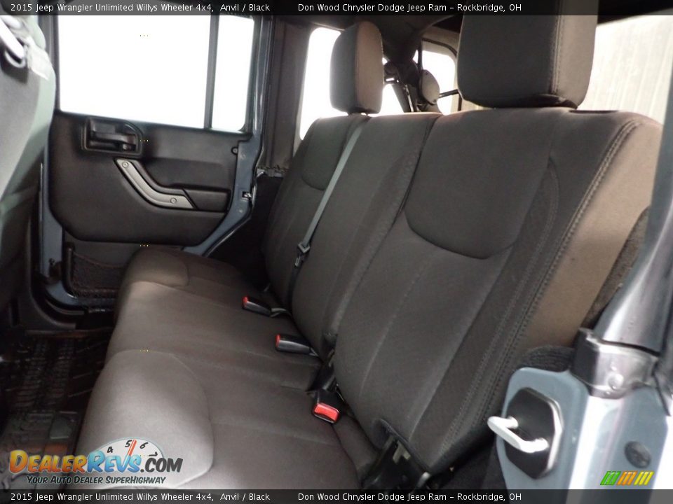 2015 Jeep Wrangler Unlimited Willys Wheeler 4x4 Anvil / Black Photo #22