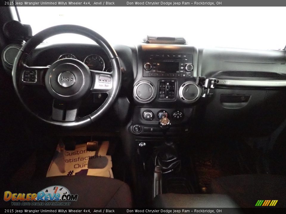 2015 Jeep Wrangler Unlimited Willys Wheeler 4x4 Anvil / Black Photo #23