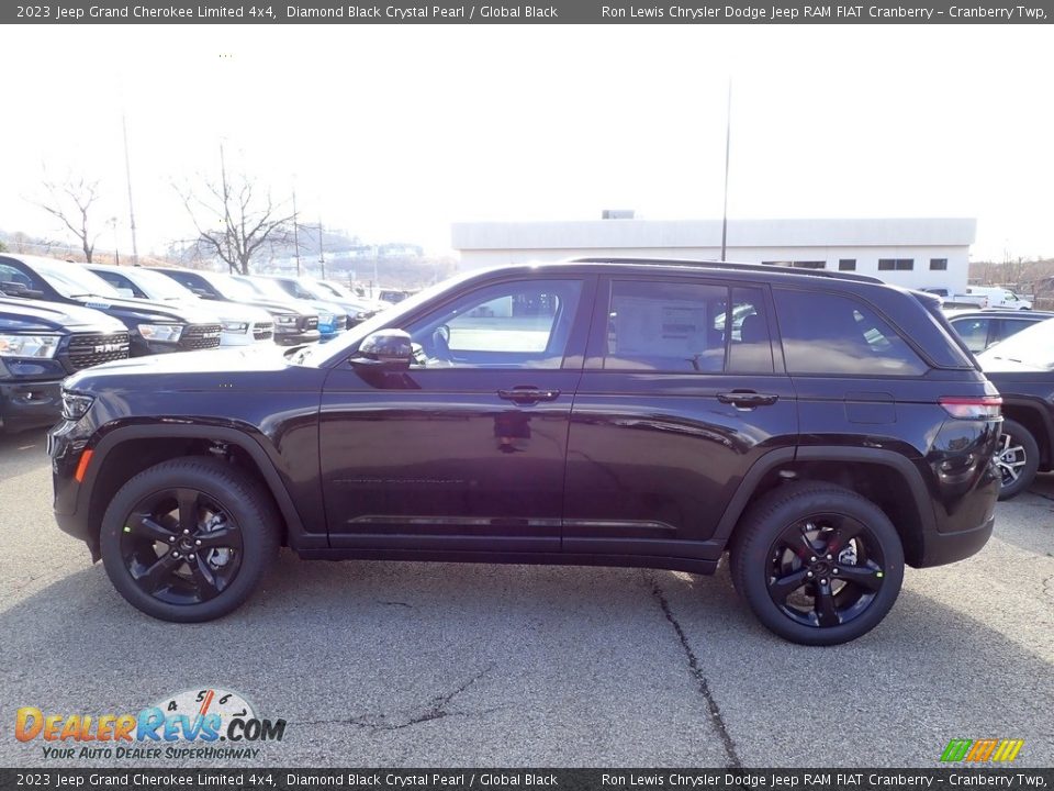 2023 Jeep Grand Cherokee Limited 4x4 Diamond Black Crystal Pearl / Global Black Photo #2