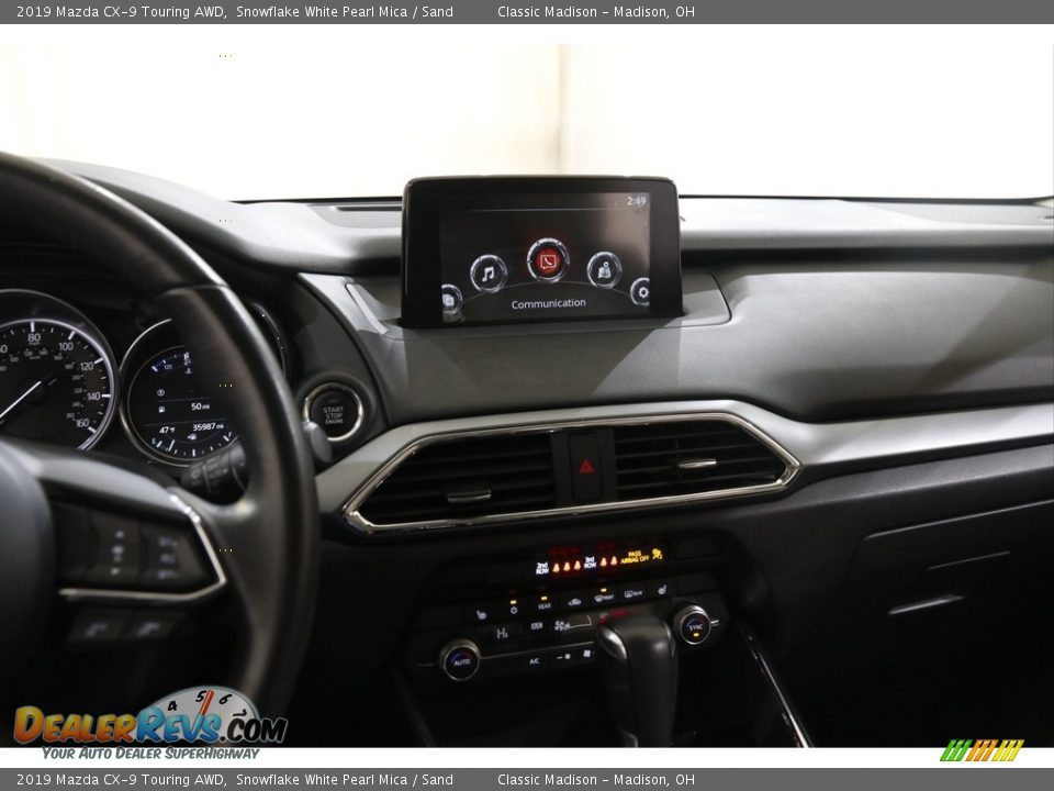 2019 Mazda CX-9 Touring AWD Snowflake White Pearl Mica / Sand Photo #9