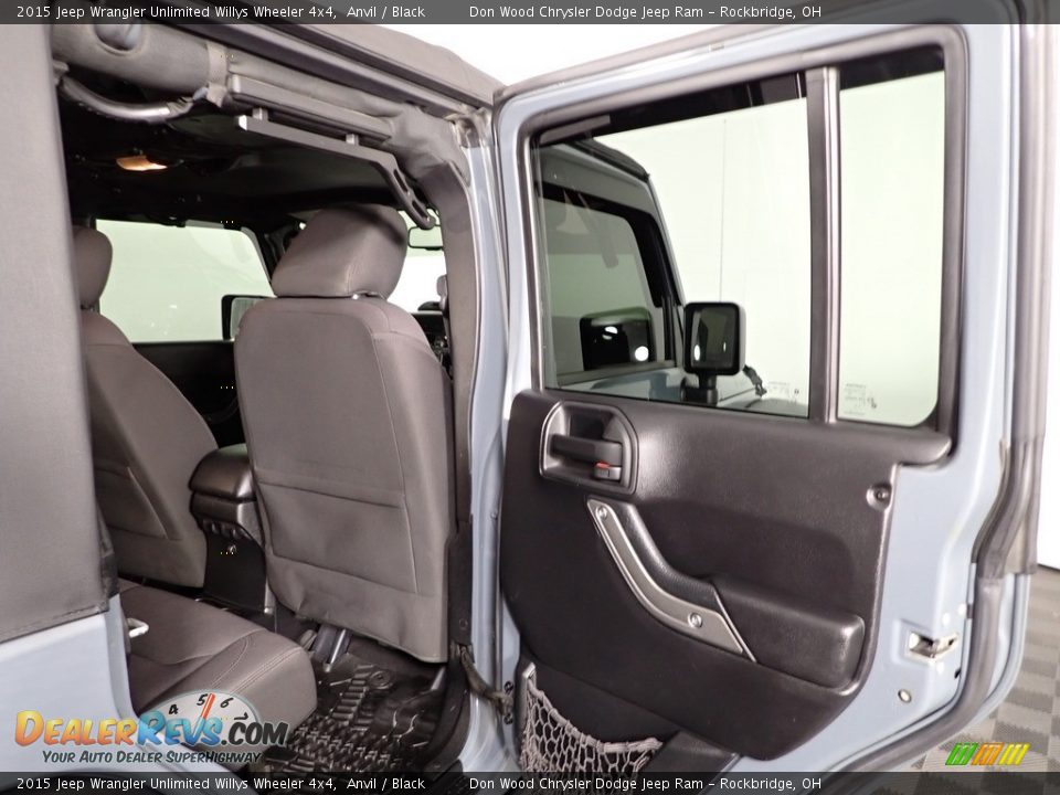 2015 Jeep Wrangler Unlimited Willys Wheeler 4x4 Anvil / Black Photo #26