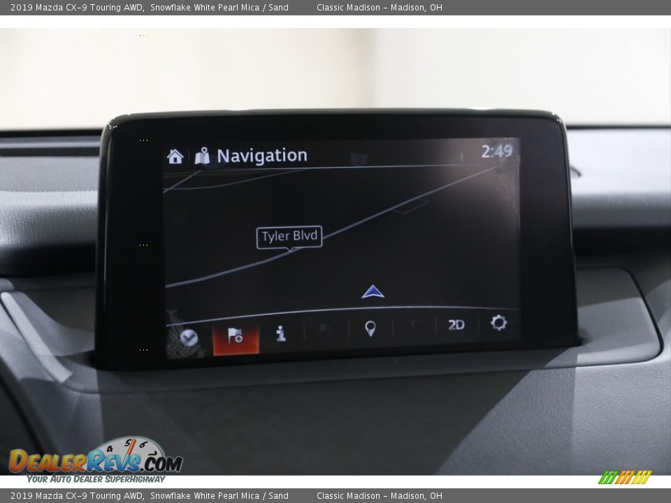 2019 Mazda CX-9 Touring AWD Snowflake White Pearl Mica / Sand Photo #10