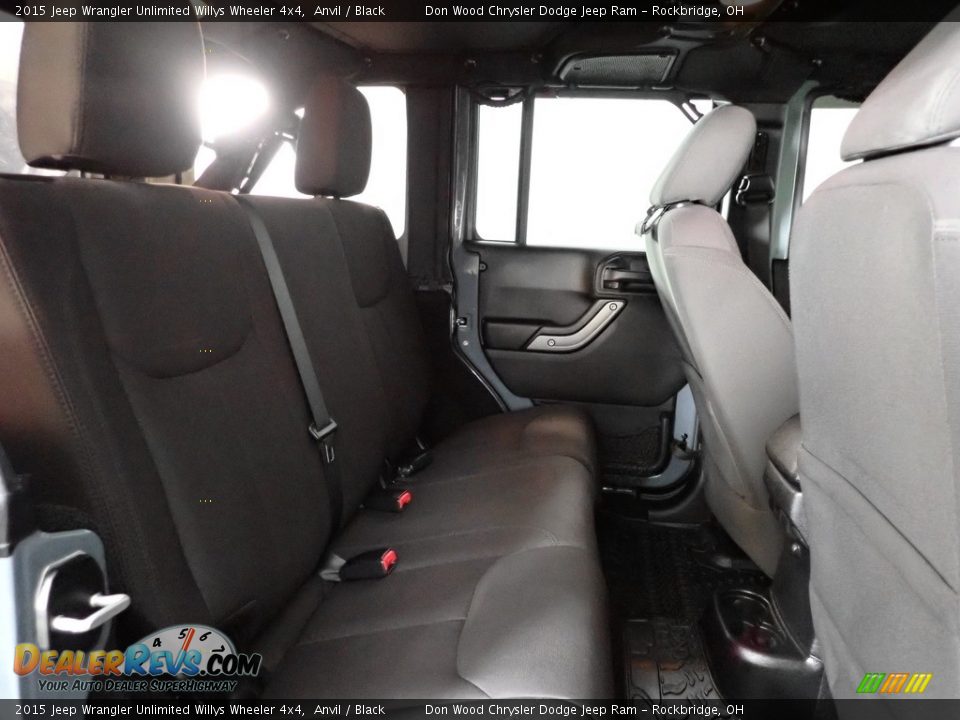 2015 Jeep Wrangler Unlimited Willys Wheeler 4x4 Anvil / Black Photo #27