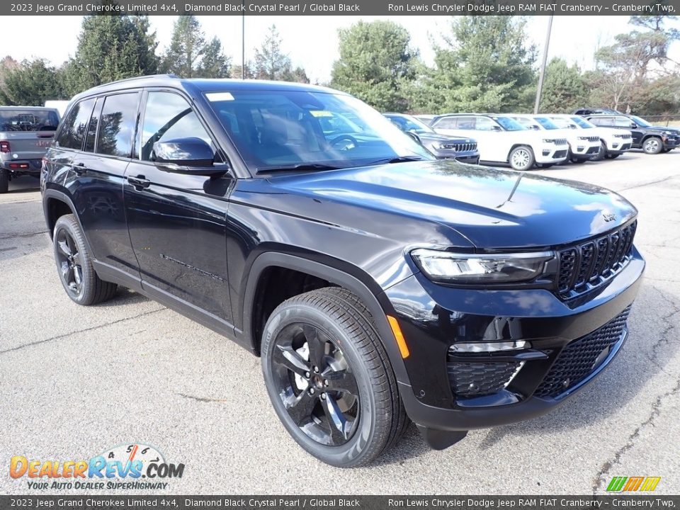 2023 Jeep Grand Cherokee Limited 4x4 Diamond Black Crystal Pearl / Global Black Photo #7