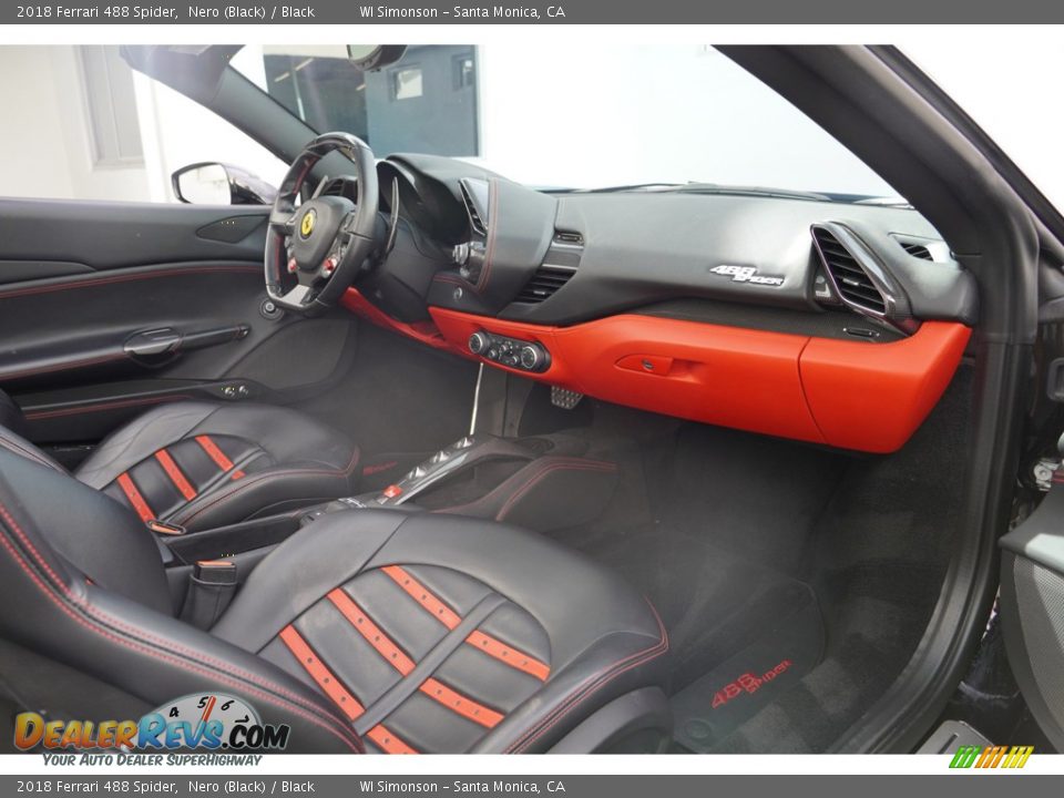 Black Interior - 2018 Ferrari 488 Spider  Photo #30