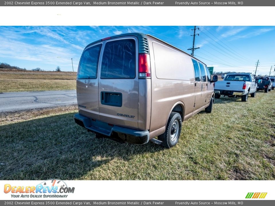 2002 Chevrolet Express 3500 Extended Cargo Van Medium Bronzemist Metallic / Dark Pewter Photo #4