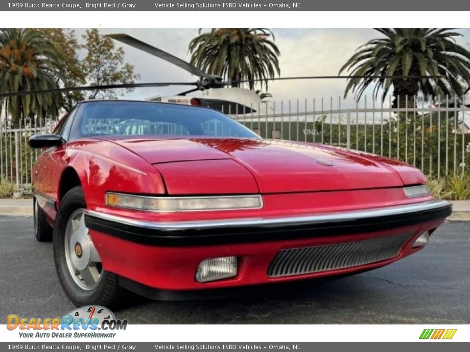Bright Red 1989 Buick Reatta Coupe Photo #9