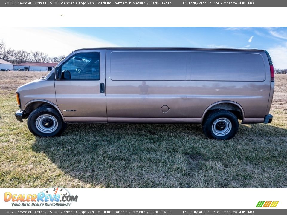 Medium Bronzemist Metallic 2002 Chevrolet Express 3500 Extended Cargo Van Photo #7