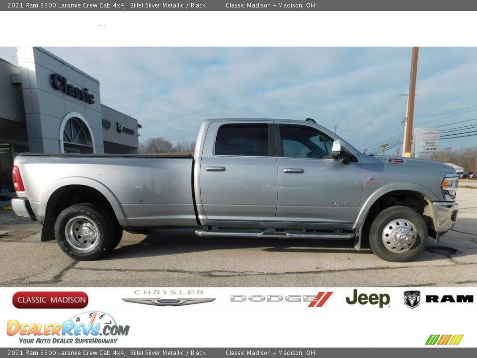 2021 Ram 3500 Laramie Crew Cab 4x4 Billet Silver Metallic / Black Photo #2