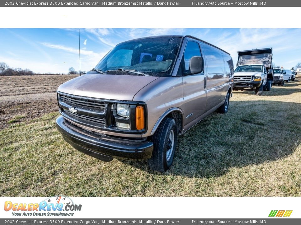 Medium Bronzemist Metallic 2002 Chevrolet Express 3500 Extended Cargo Van Photo #8